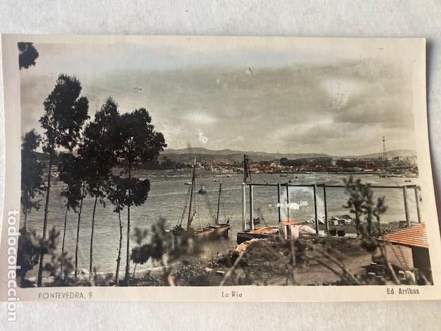 Postales: Pontevedra. N&ordm; 9 La Ria. Ed. Arribas. Postal coloreada sin circular
