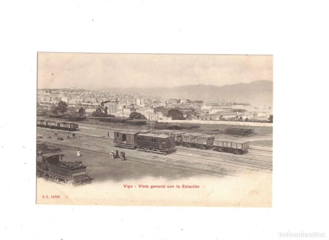 Postales: VIGO. VISTA GENERAL CON ESTACI&Oacute;N. PZ 10760