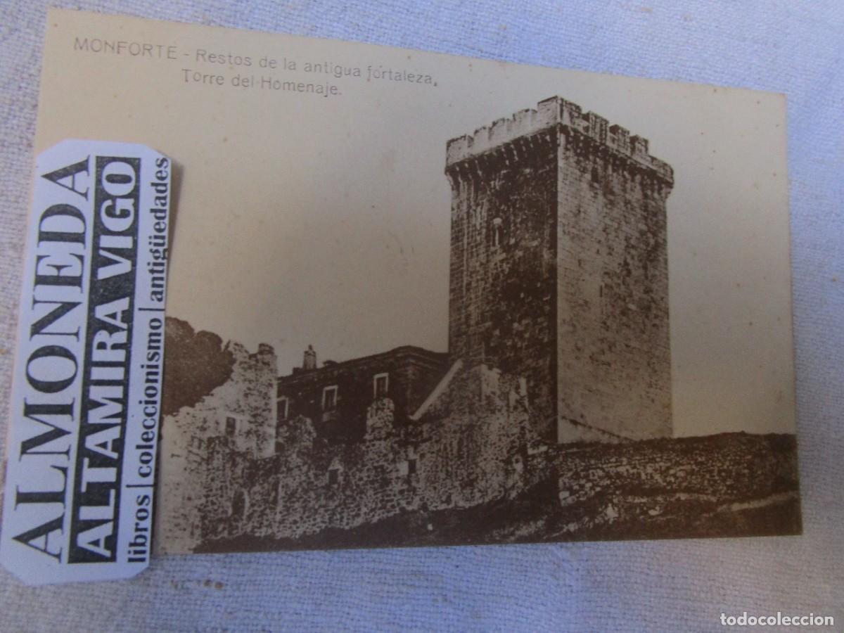 Postales: POSTAL MONFORTE DE LEMOS - LUGO - RESTOS TORRE DEL HOMENAJE - EDICIONES CASTRO S/C. +