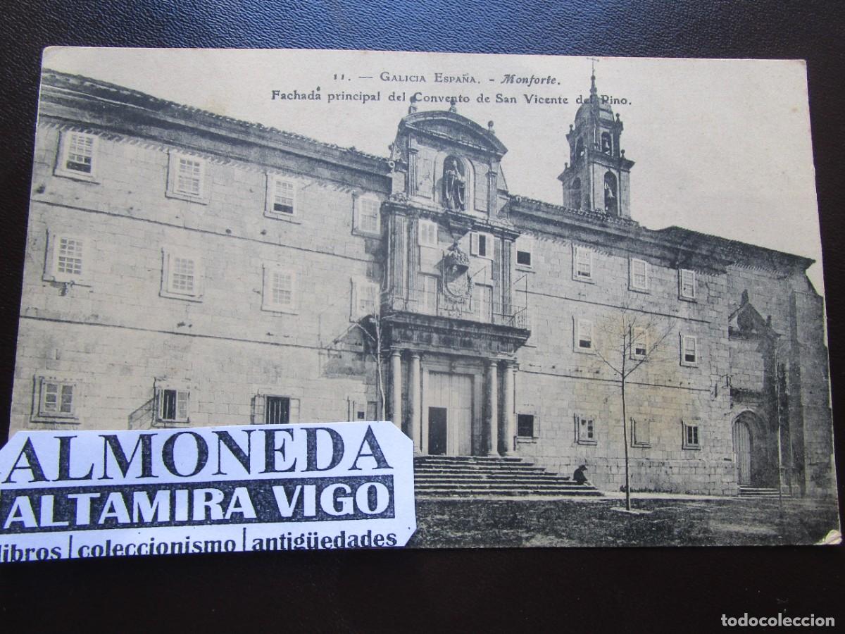 Postales: POSTAL MONFORTE DE LEMOS - LUGO - FACHADA PRINCIPAL CONVENTO SAN VICENTE -EDI POSTALES ORTIZ. S/C. +