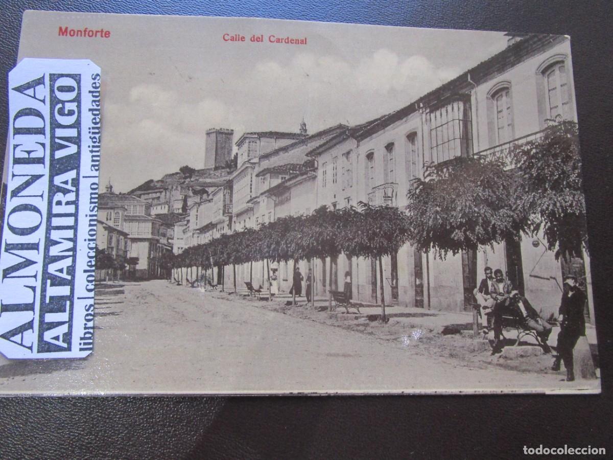 Postales: POSTAL FOTOGRAFICA MONFORTE DE LEMOS - LUGO - CALLE DEL CARDENAL- N&ordm; 3 EDI FOTOGRAFIA ORTIZ S/C. +.