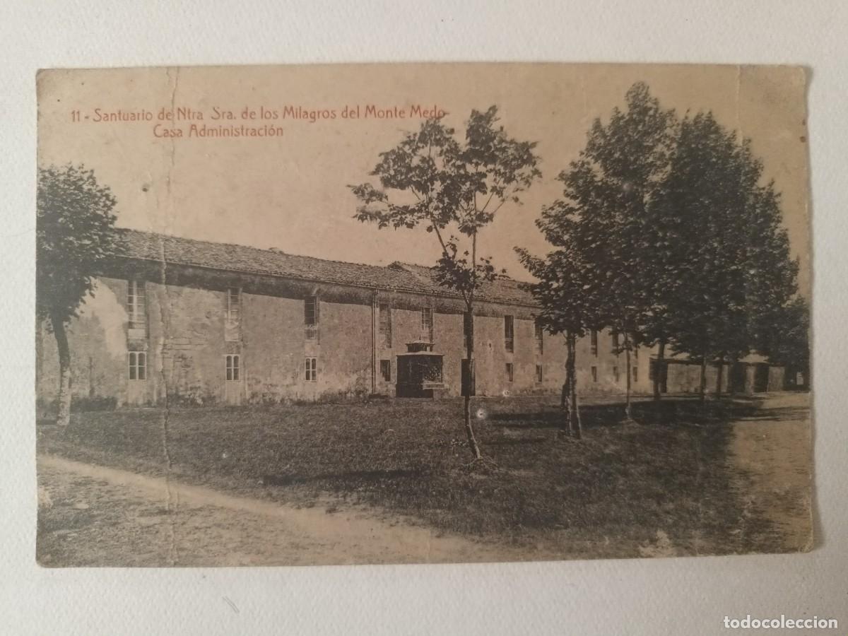 Postales: BA&Ntilde;OS DE MOLGAS (ORENSE). SANTUARIO DE NTRA. SRA. DE LOS MILAGROS DE MONTE MEDO. CASA ADMINISTRACION