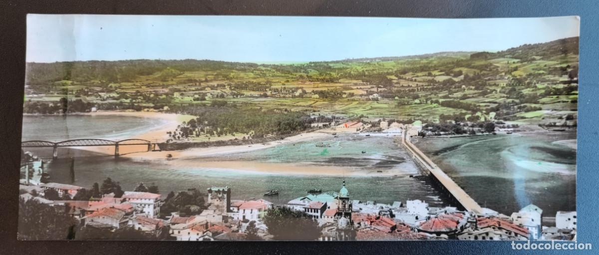 Postales: FERROL, PUENTEDEUME, POSTAL PANORAMICA ANTIGUA, 24 X 10 CM APROX.