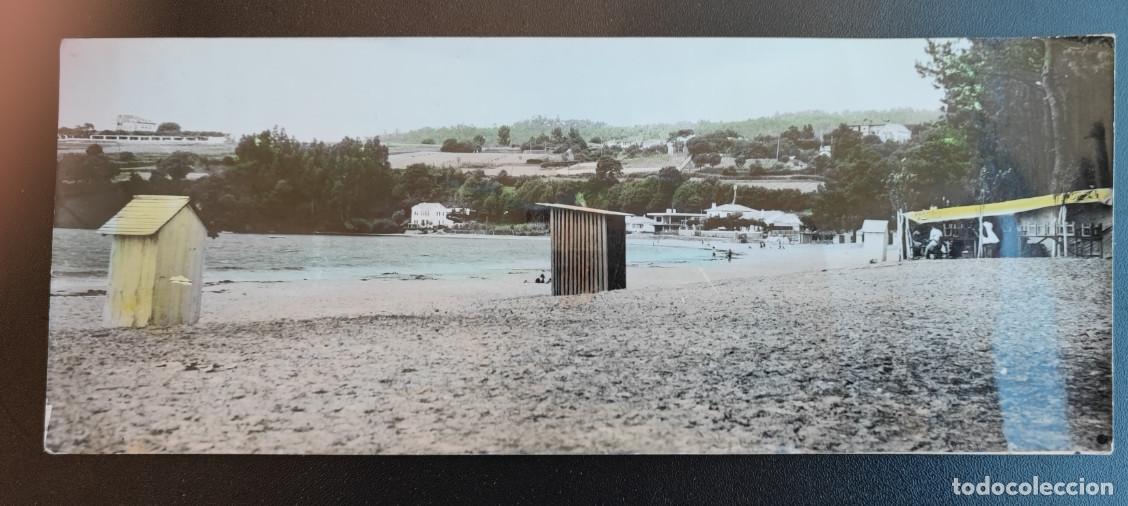 Postais: PUENTEDEUME, PLAYA DE LA MAGDALENA, POSTAL PANORAMICA ANTIGUA, 23,5 X 9 CM APROX.
