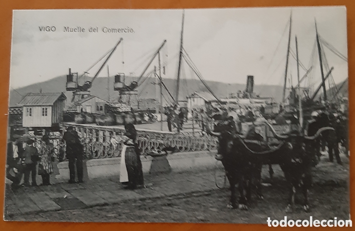 Cartes Postales: Postal Vigo Pontevedra. Muelle del Comercio. Sin escribir. R10329