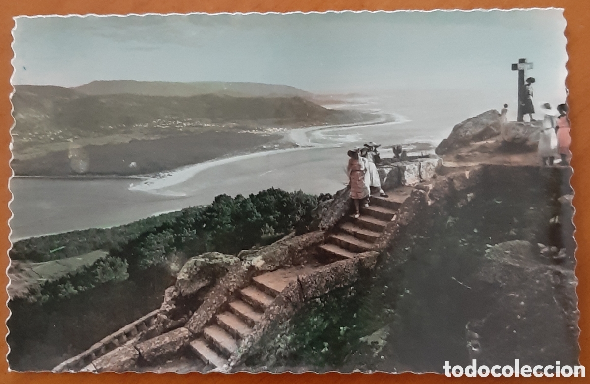 Cartoline: Postal La Guardia Pontevedra. Desembocadura del Mi&ntilde;o desde Santa Tecla. Sin escribir. R10344
