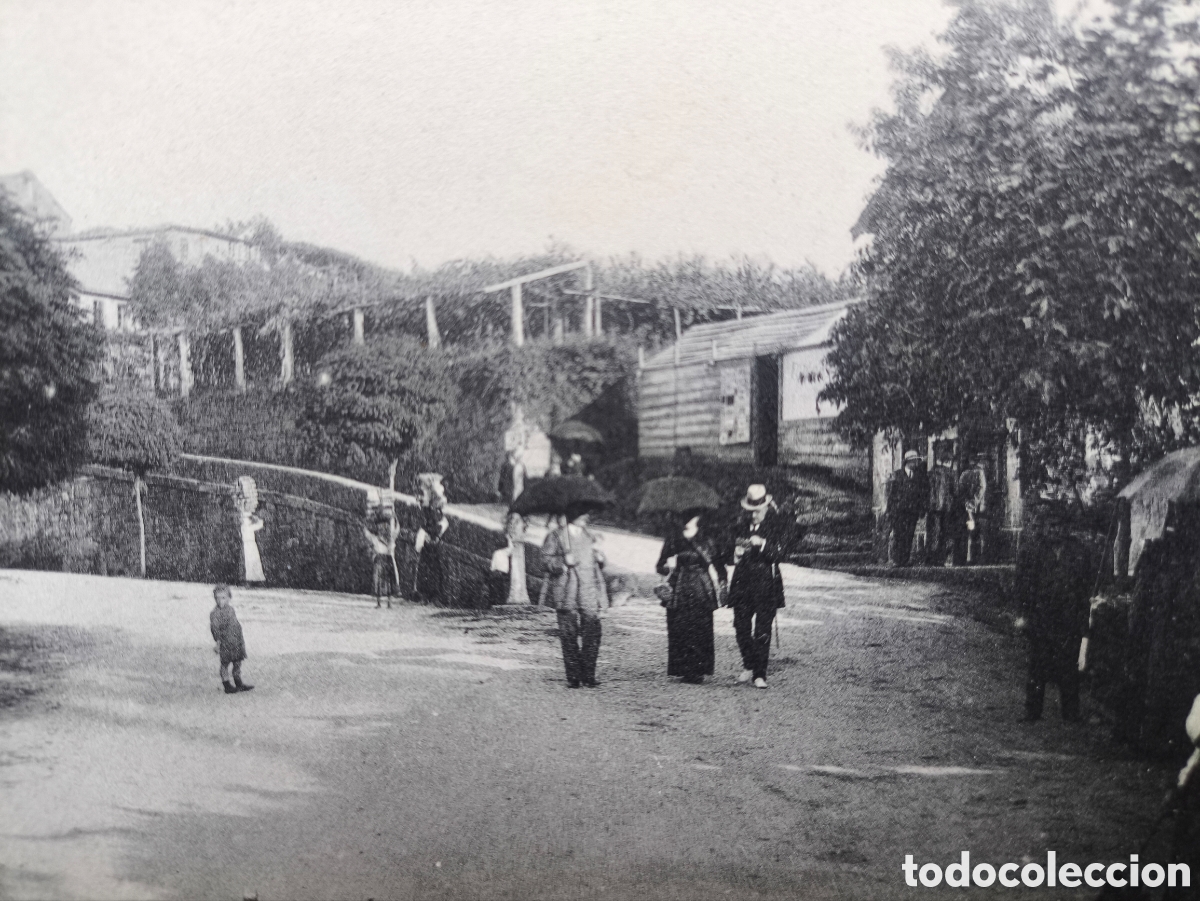 Postcards: MONDARIZ PASEO FONTE DE TRONCOSO POSTAL ANIMADA FOTOTIPIA ED. JOS&Eacute; FARO PONTEVEDRA C. 1910
