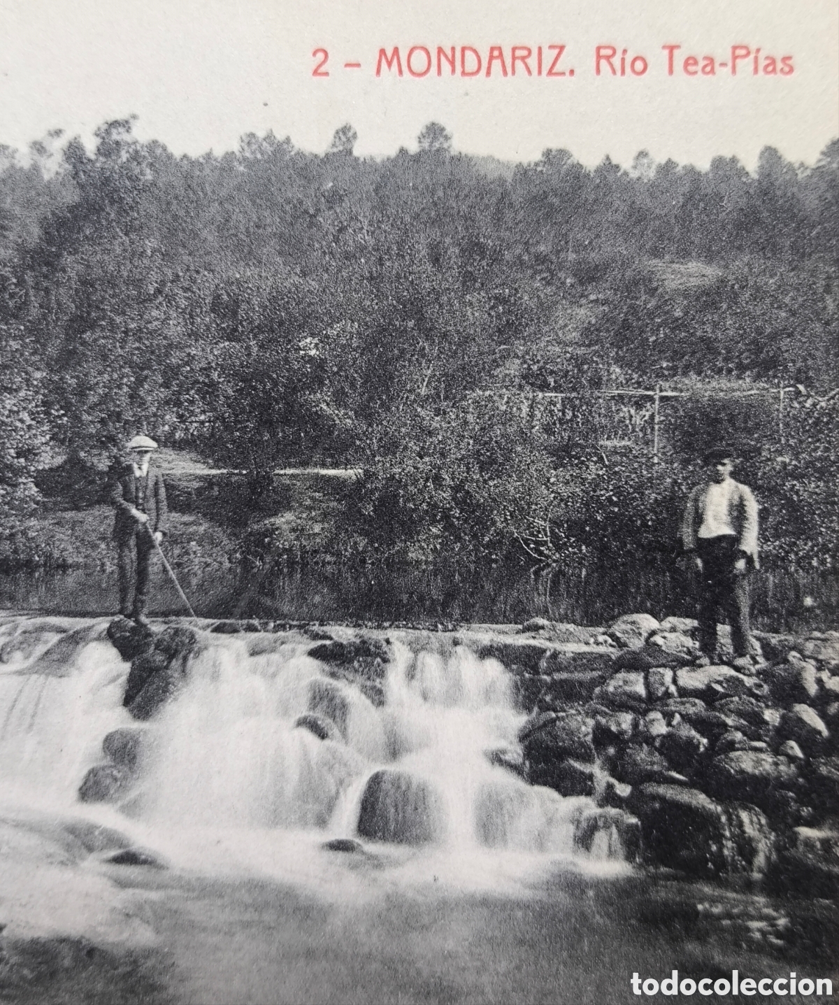 Postais: MONDARIZ R&Iacute;O TEA POSTAL ANIMADA FOTOTIPIA ED. JOS&Eacute; FARO PONTEVEDRA C. 1910