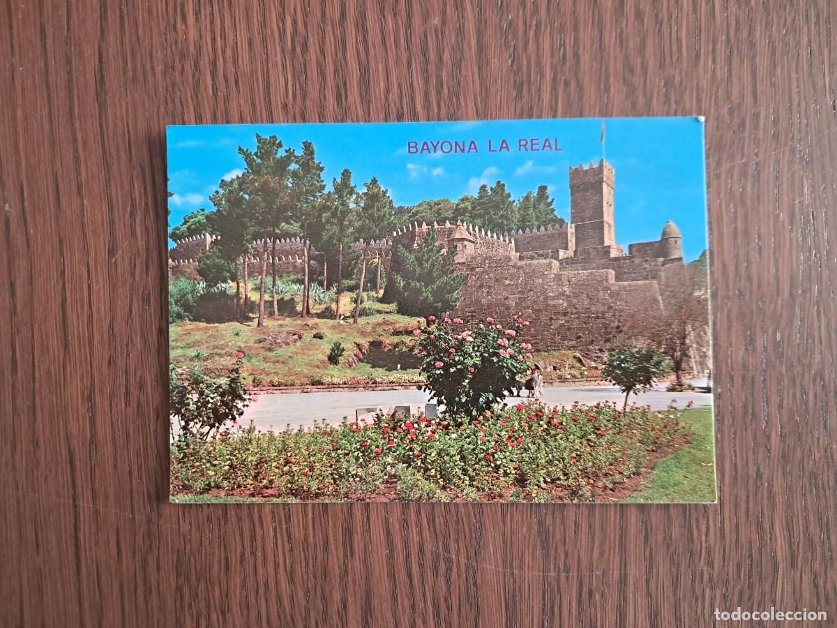 Postcards: postal de Espa&ntilde;a, jardines y murallas del parador, Bayona La Real, Pontevedra n&ordm; 183.