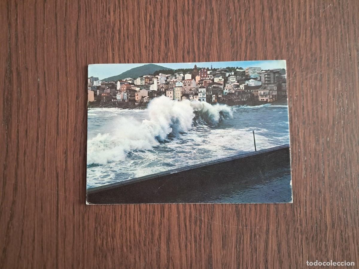 Postkarten: postal de Espa&ntilde;a, temporal en el puerto, La Guardia, Galicia n&ordm; 5022.