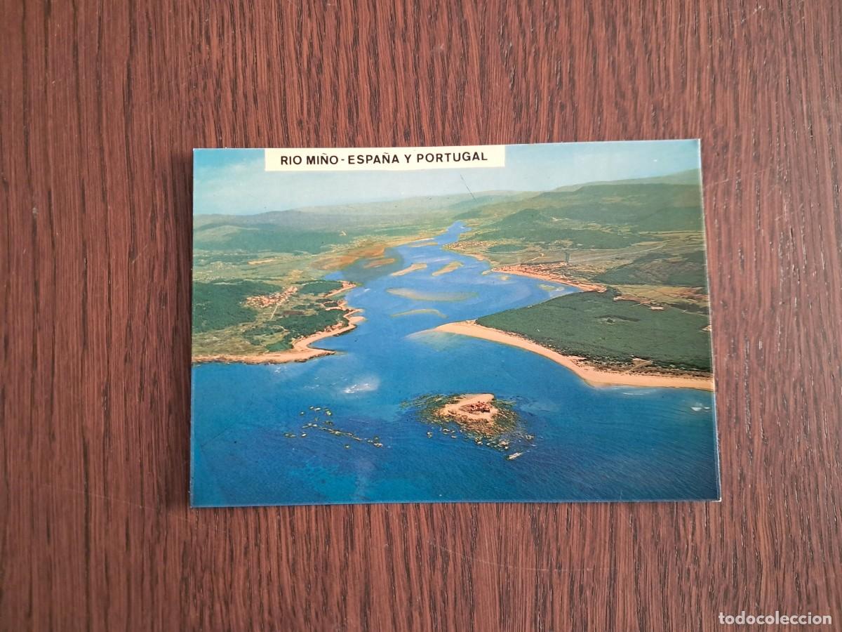 Postcards: postal de Espa&ntilde;a, vista a&eacute;rea desembocadura del rio Mi&ntilde;o, La Guardia, Galicia n&ordm; 3142.