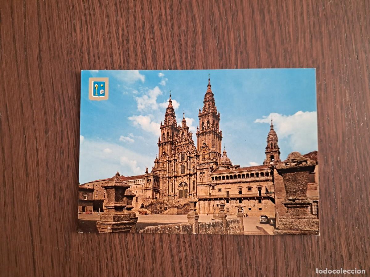 Postcards: postal de Espa&ntilde;a, catedral, fachada del Obradoiro, Santiago de Compostela, n&ordm; 2, a&ntilde;o 1963.