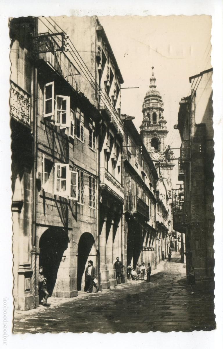 Cartes Postales: Santiago de Compostela. 9. Calle del Villar. Ediciones Arribas, circulada