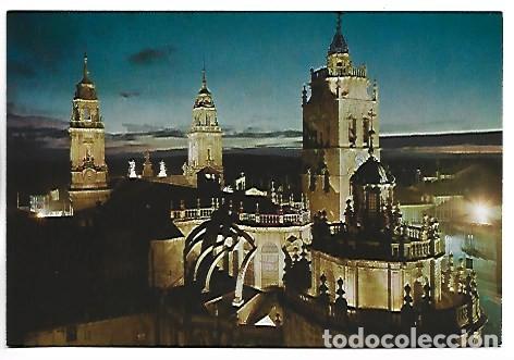 Postales: TORRE DE LA CATEDRAL, NOCTURNA.- LUGO