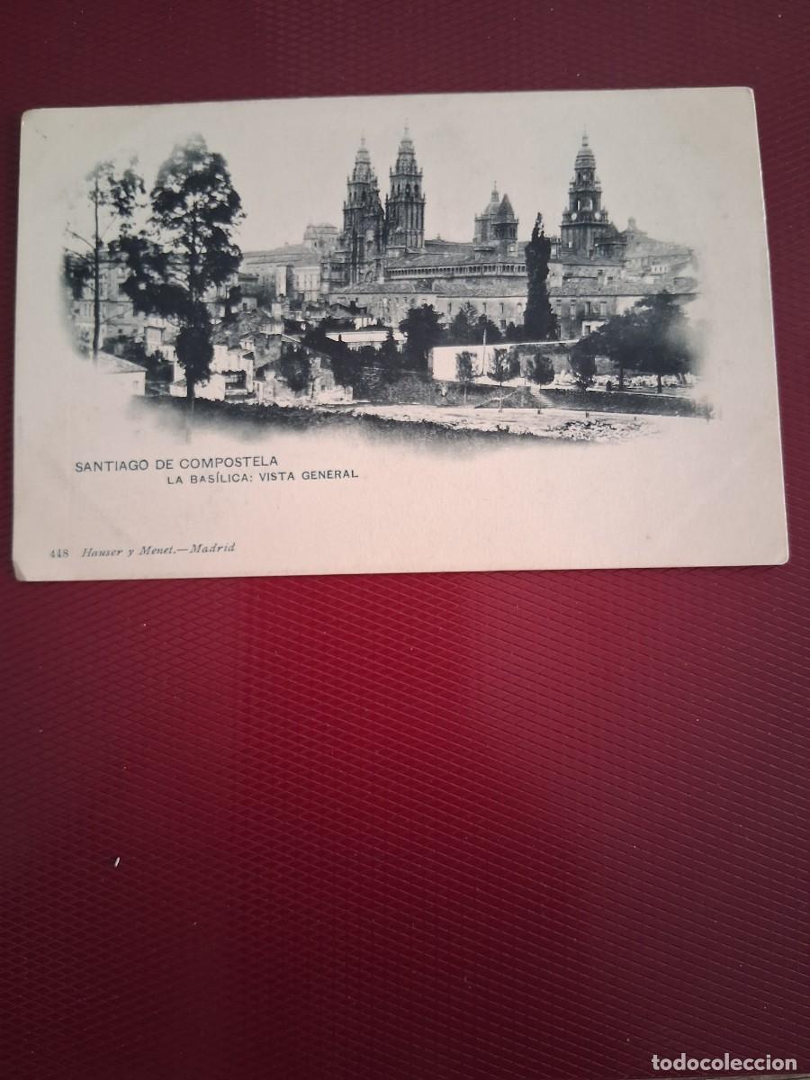Postales: SANTIAGO DE.COMPOSTELA, VISTA GENERAL DE LA BAS&Iacute;LICA