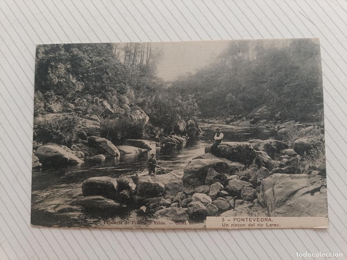 Postales: Pontevedra, circulada con sello desde Teu 1907. Postal antigua