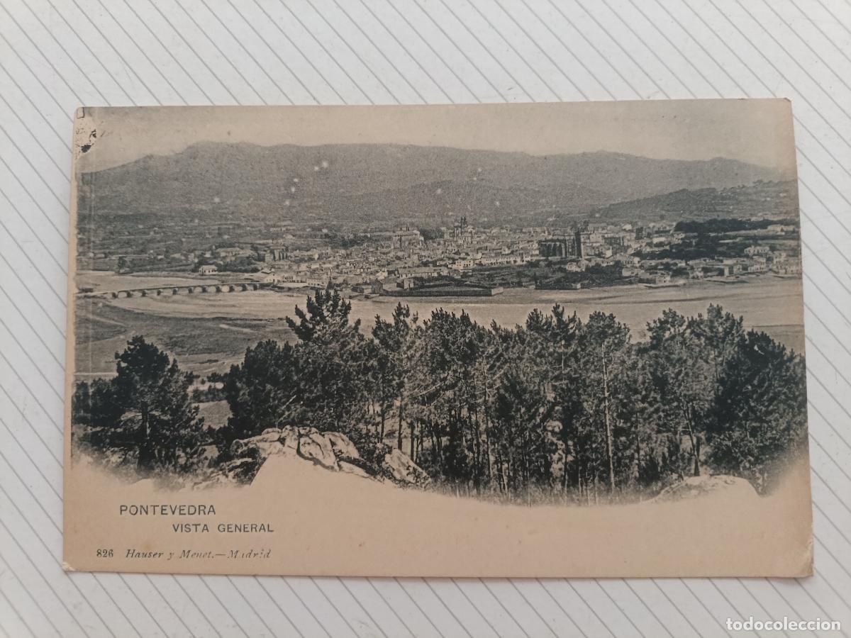 Postales: Pontevedra, Hauser y Menet, dorso sin dividir. Agua de Borines