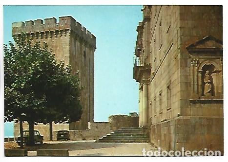 Postales: VISTA PARCIAL DE LA FACHADA DEL MONASTERIO DE SAN VICENTE.- MONFORTE DE LEMOS / LUGO