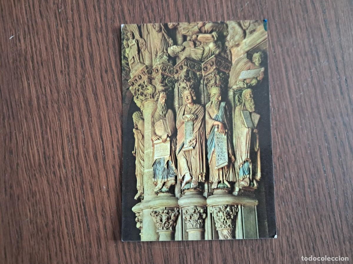 Postales: postal de Espa&ntilde;a, p&oacute;rtico de la gloria, profetas, catedral de Santiago de Compostela n&ordm; 2.040.
