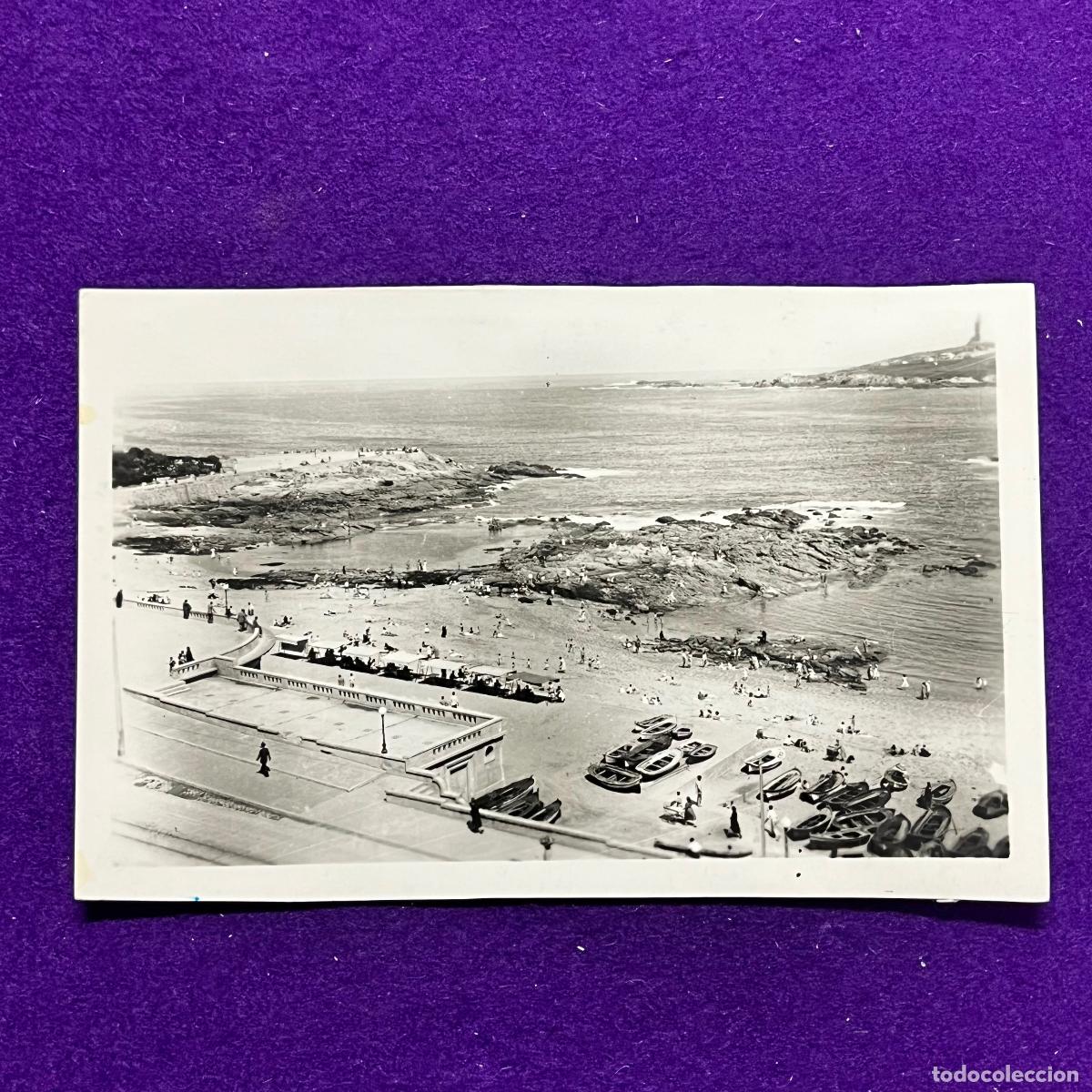 Postales: POSTAL DE LA CORU&Ntilde;A. PLAYA DE RIAZOR.
