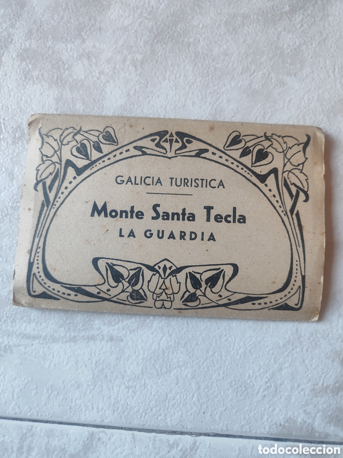 Postales: Colecci&oacute;n de postales en cartera acorde&oacute;n, Monte de Santa Tecla La Guardia. Galicia turistica