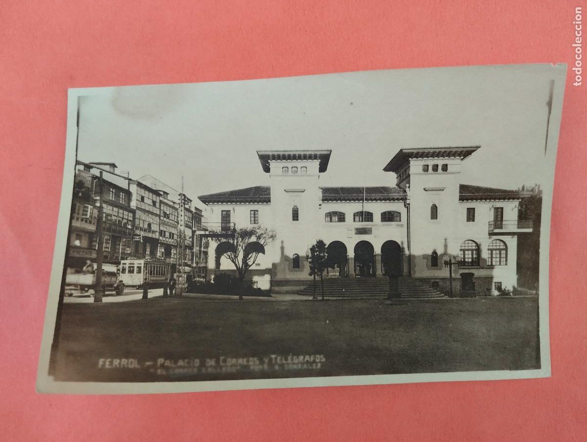 Postales: PRUEBA DE LA POSTAL..EN PAPEL...EL FERROL DEL CAUDILLO- PALACIO DE CORREOS Y TELEGRAFOS