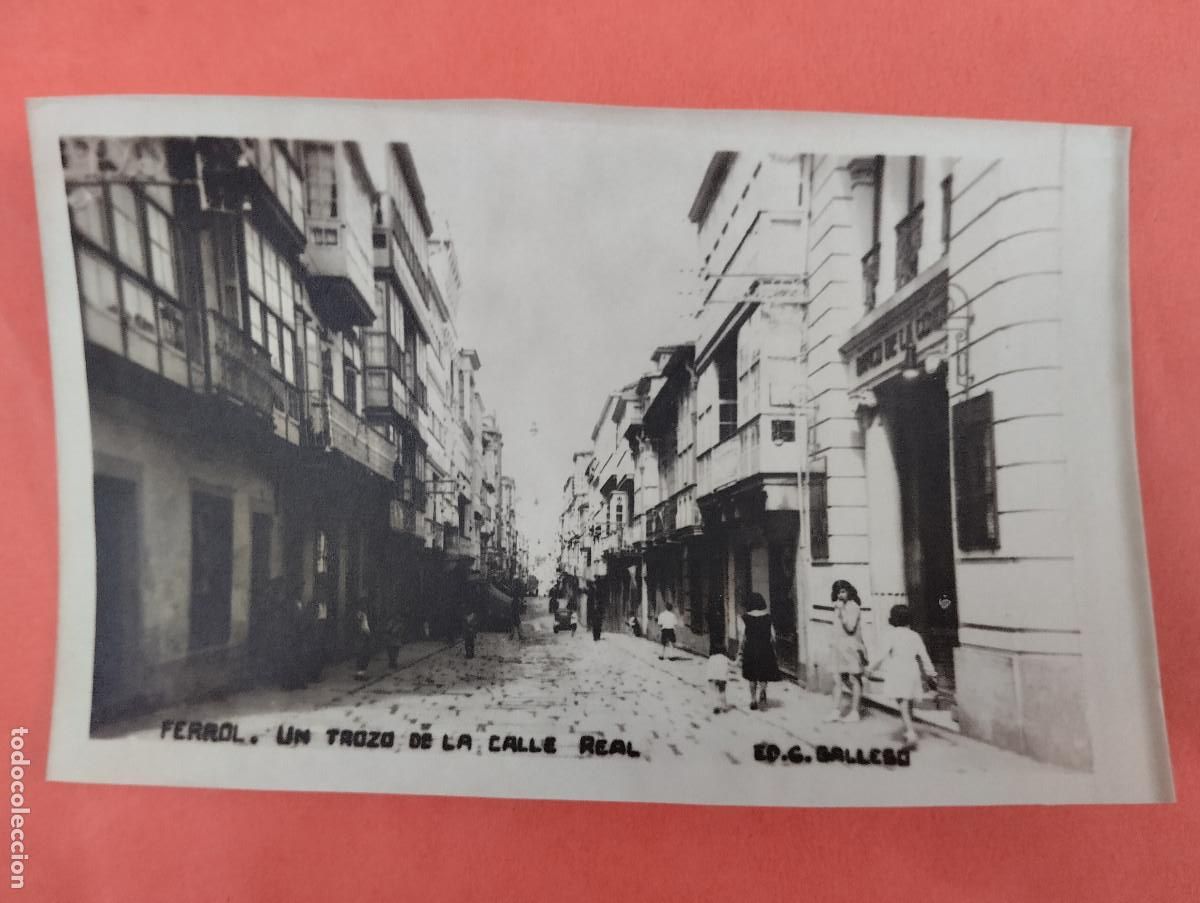 Postales: PRUEBA DE LA POSTAL..EN PAPEL...UN TROZO DE LA CALLE REAL. ED. C. GALLEGO.