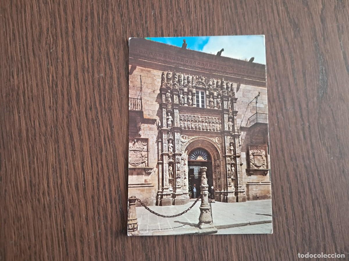 Postales: postal de Espa&ntilde;a, Hostal de los reyes cat&oacute;licos, Santiago de Compostela n&ordm; 2016, a&ntilde;o 1965.