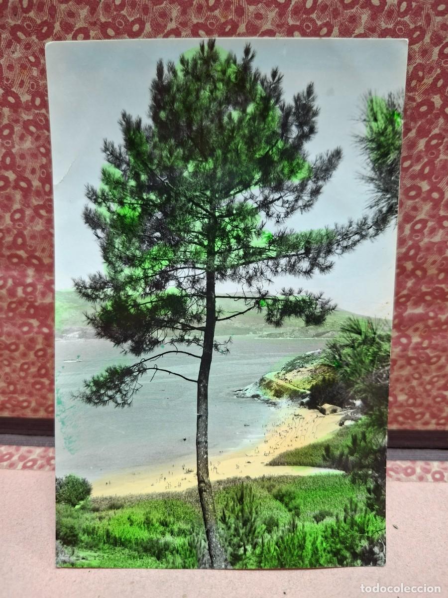 Postales: ANTIGUA POSTAL MARIN PONTEVEDRA PLAYA DE MOGOR ARRIBAS
