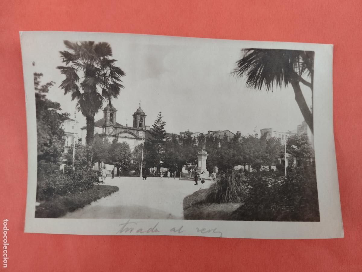 Postales: PRUEBA DE LA POSTAL..EN PAPEL. AL REVES..PLAZA MARQUES AMBOAGE ED. C. GALLEGO.