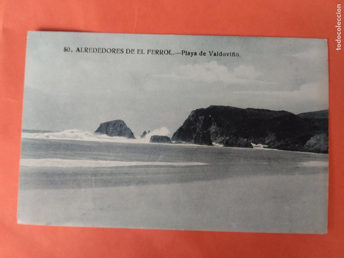 Postales: EL FERROL (LA CORU&Ntilde;A) - PLAYA DE VALDOVI&Ntilde;O. CASA LEIRA 50