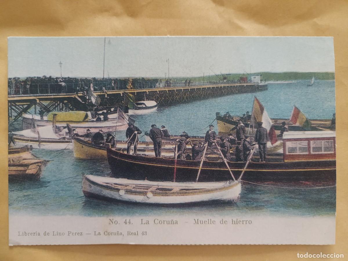 Postkarten: LA CORU&Ntilde;A. MUELLE DE HIERRO - REPRODUCCION DIARIO DE PONTEVEDRA Y FUNDACION CAIXA GALICIA