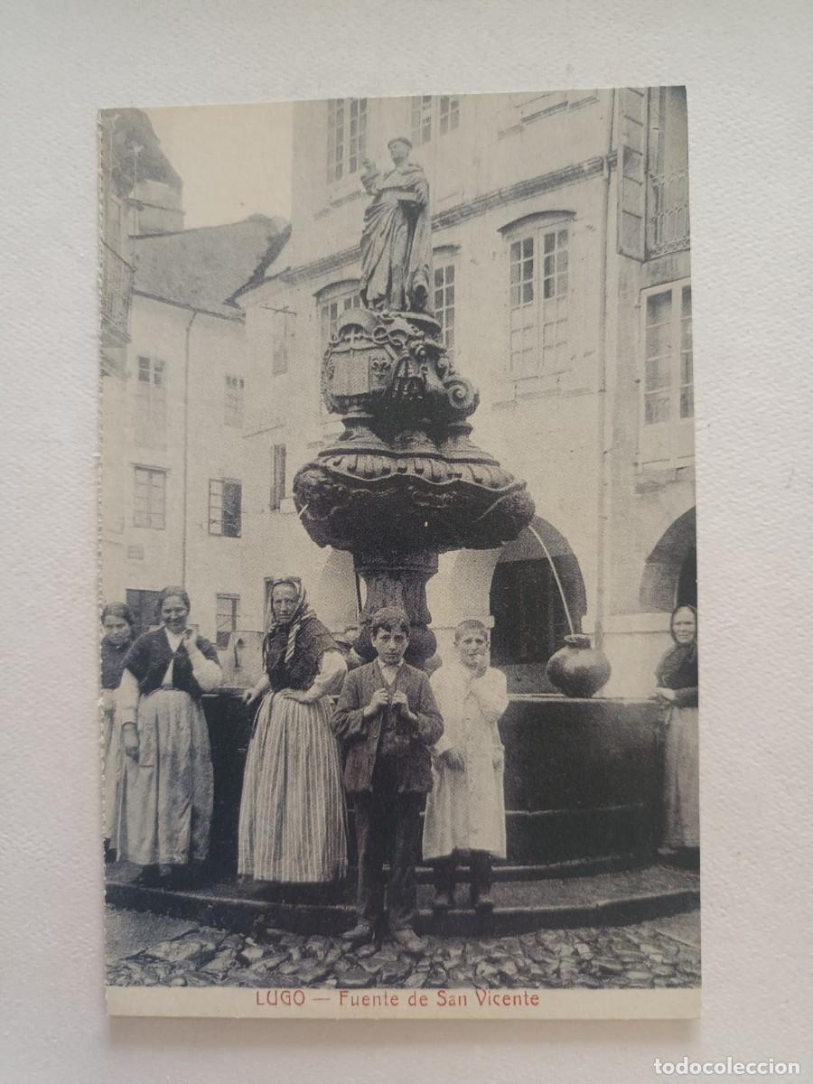 Postales: LUGO. FUENTE DE SAN VICENTE - REPRODUCCION DIARIO DE PONTEVEDRA Y FUNDACION CAIXA GALICIA