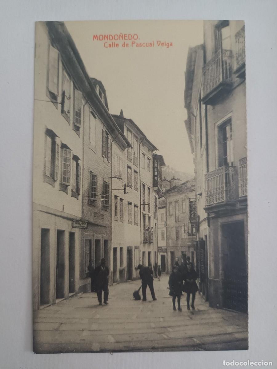 Postales: MONDO&Ntilde;EDO (LUGO). CALLE DE PASCUAL VEIGA - REPRODUCCION DIARIO DE PONTEVEDRA Y FUNDACION CAIXA GALIC