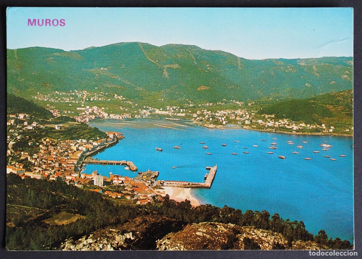 Postales: POSTAL DE MUROS (LA CORU&Ntilde;A): VISTA A&Eacute;REA