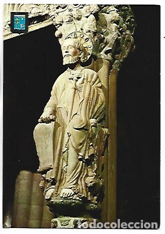 Postales: DETALLE DEL PORTICO DE LA GLORIA, APOSTOL SANTIAGO.- SANTIAGO DE COMPOSTELA