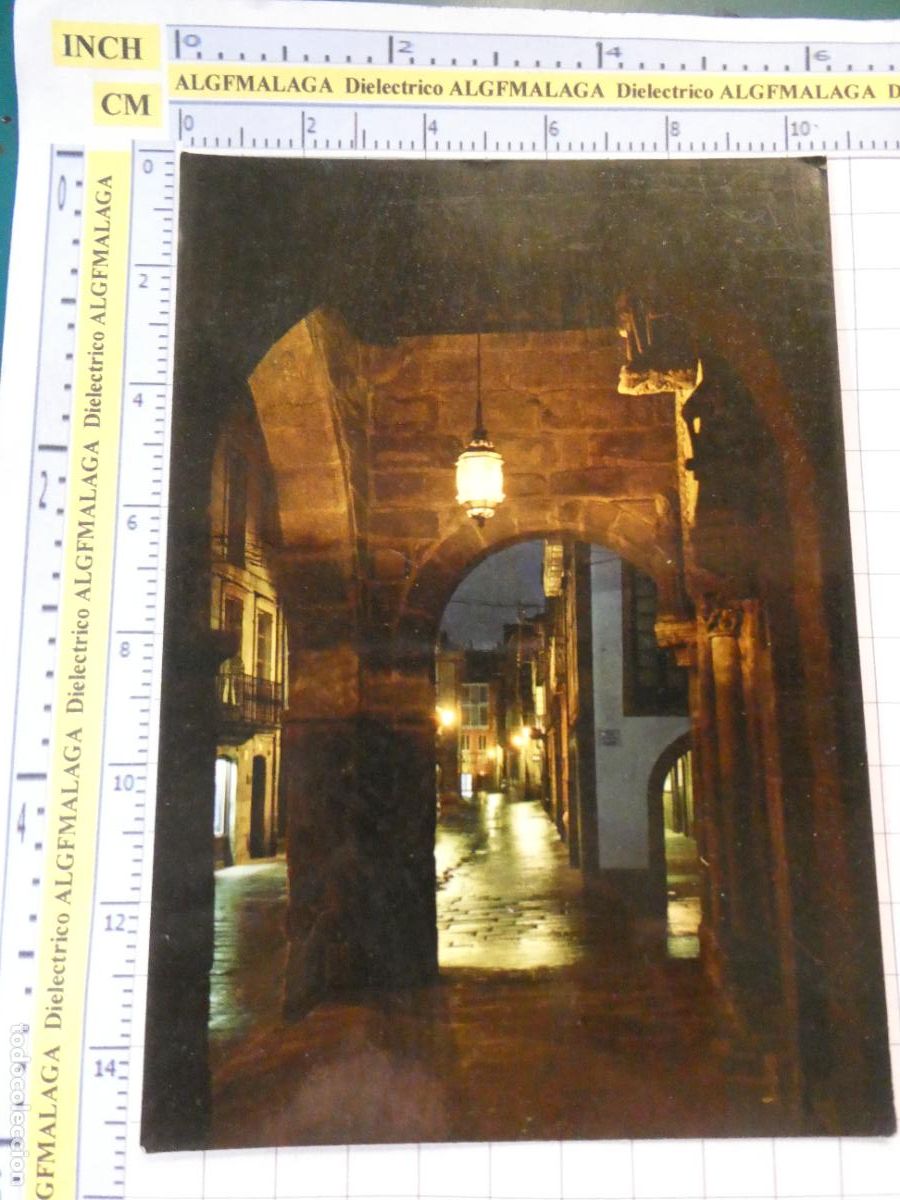 Postales: POSTAL DE LA CORU&Ntilde;A. A&Ntilde;O 1975. SANTIAGO DE COMPOSTELA RUA NUEVA NOCTURNA 2012 ARRIBAS. 780