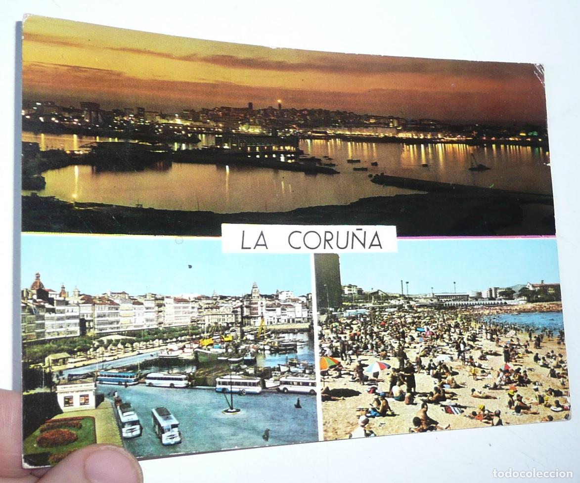 Postales: Postal La Coru&ntilde;a N&ordm; 2053 3 im&aacute;genes. Circulada en 1965.