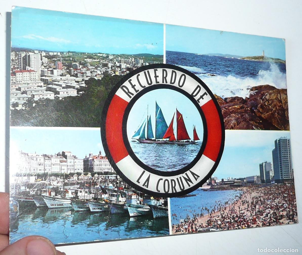 Postales: Postal La Coru&ntilde;a N&ordm; 2090 Recuerdo de La Coru&ntilde;a. Circulada en 1965.