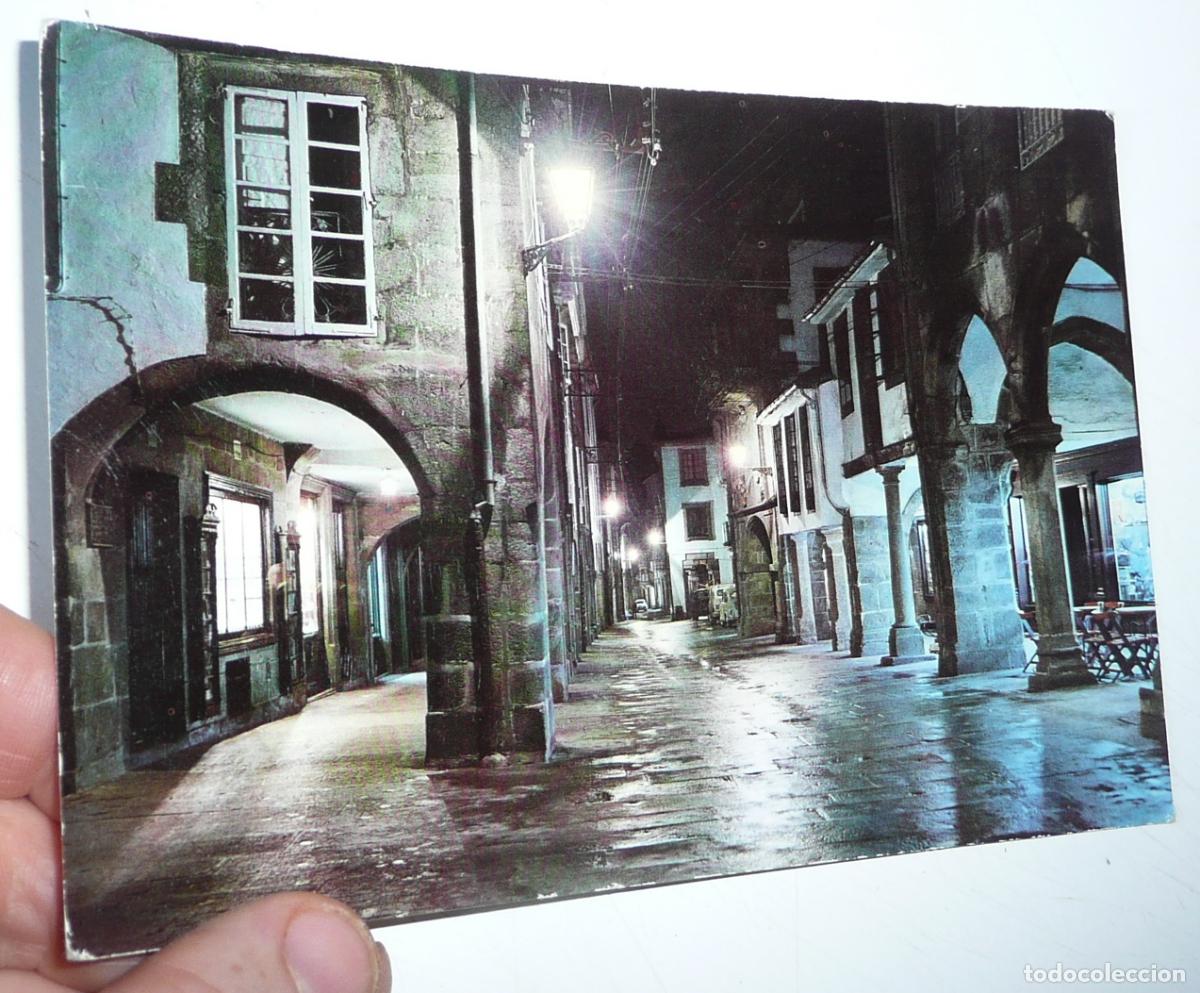 Postales: Postal Santiago de Compostela N&ordm; 2057 Rua del Villar, nocturna. Sin circular.