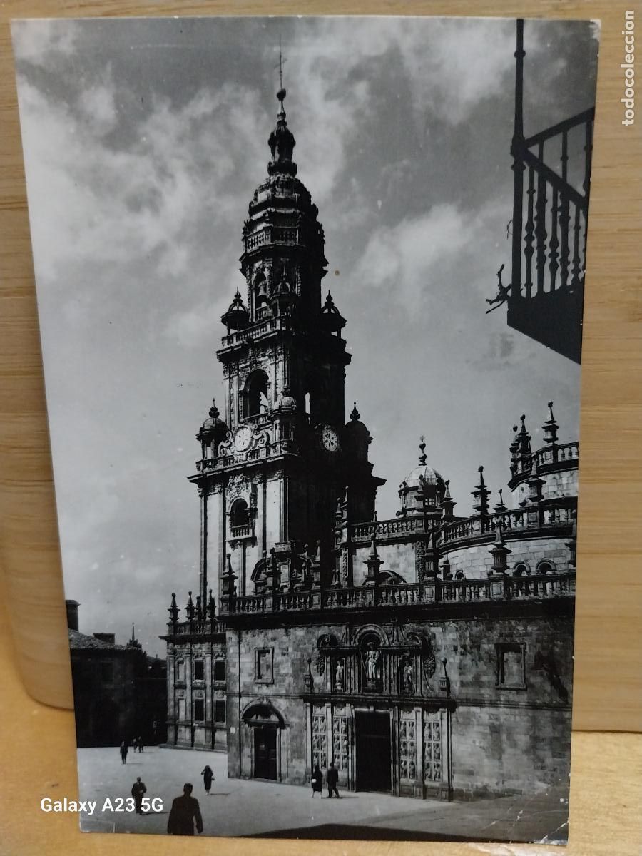 Postales: SANTIAGO COMPOSTELA ED ARTIGOT 14 ESCRITA A&Ntilde;OS 50