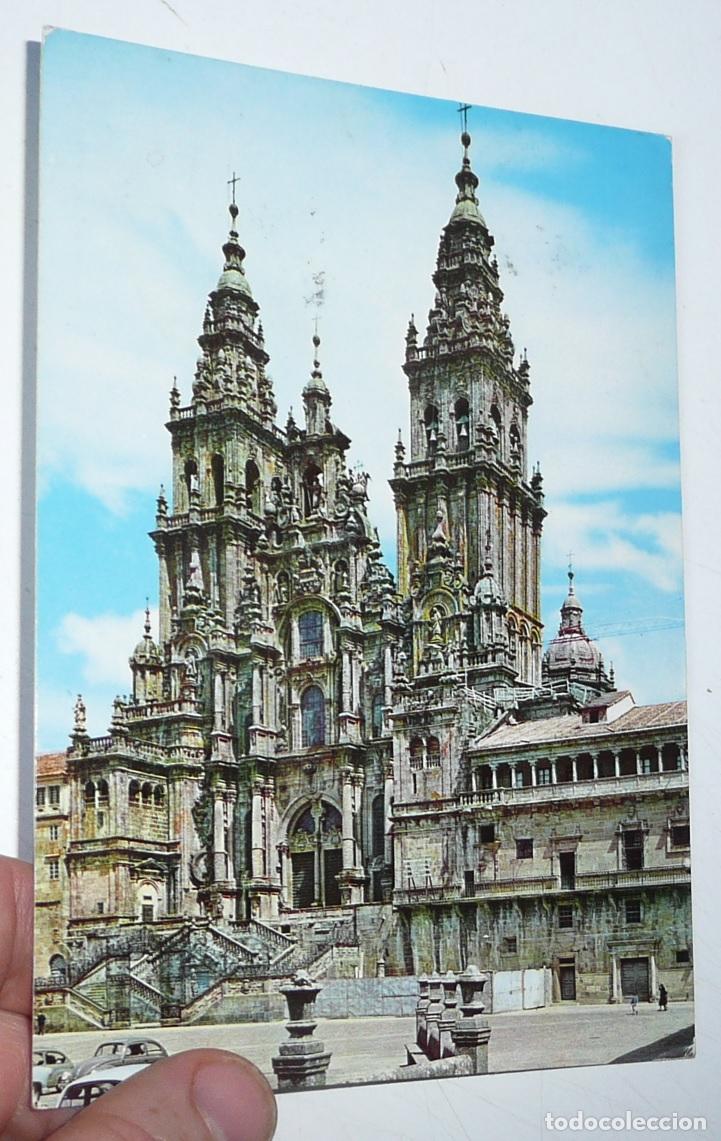 Postales: Postal Santiago de Compostela N&ordm; 2026 Catedral, fachada del Obradoiro. Circulada.