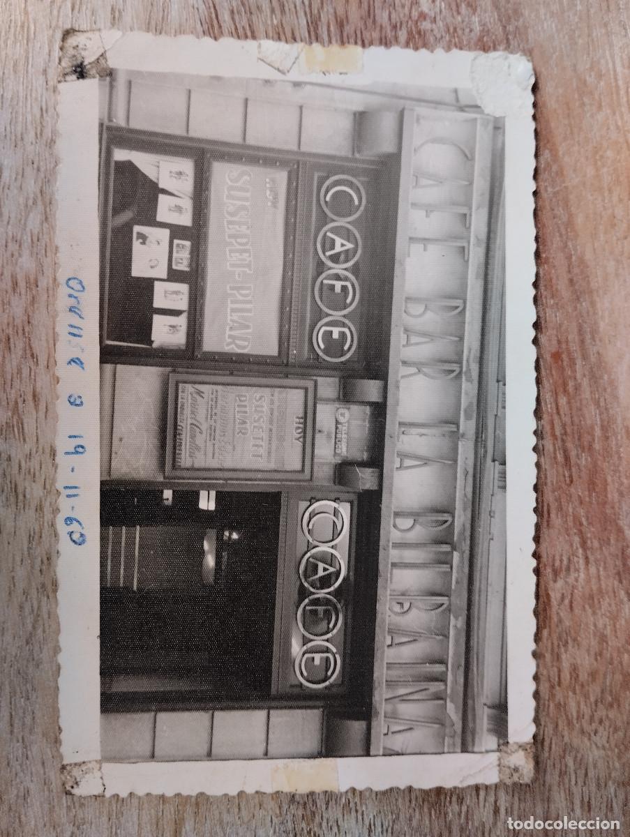 Postales: FOTO TAMA&Ntilde;O POSTAL CAFE BAR LA BILBAINA A&Ntilde;O 1960. ORENSE.