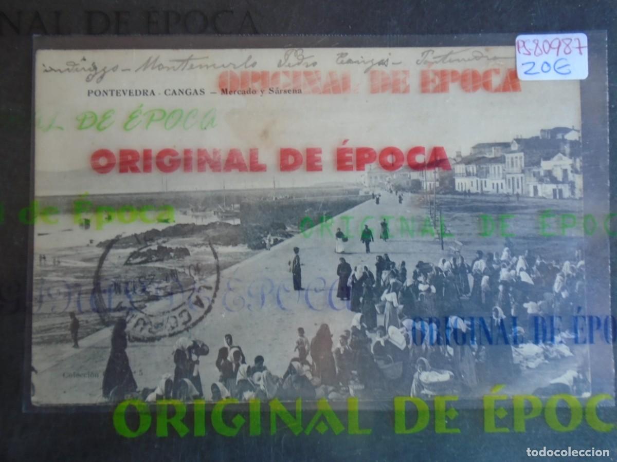 Postales: (PS-80987)POSTAL DE PONTEVEDRA-CANGAS.MERCADO Y SARSENA