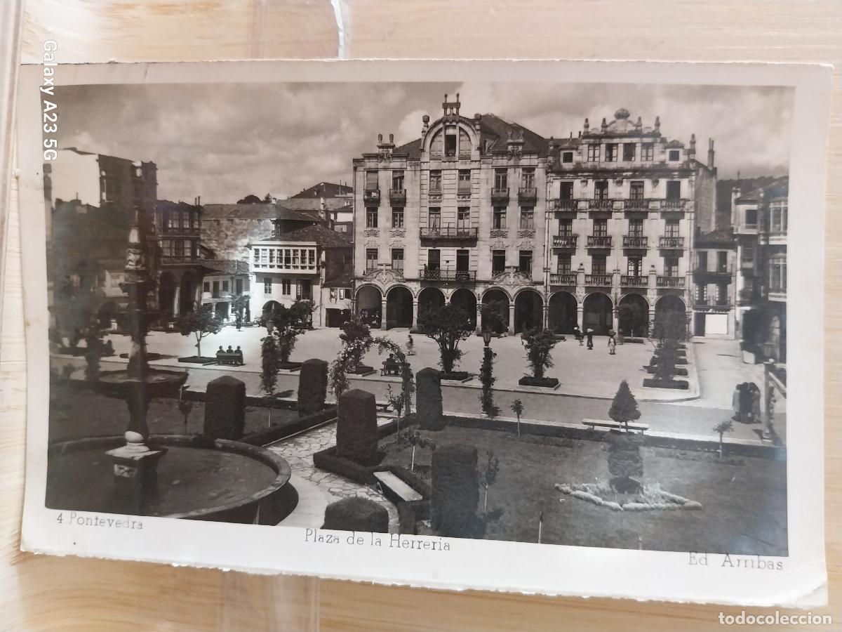 Postales: PLAZA HERRERIA A&Ntilde;O 1951 PONTEVEDRA ED ARRIBAS 4 CIRCULADA ANIMADA