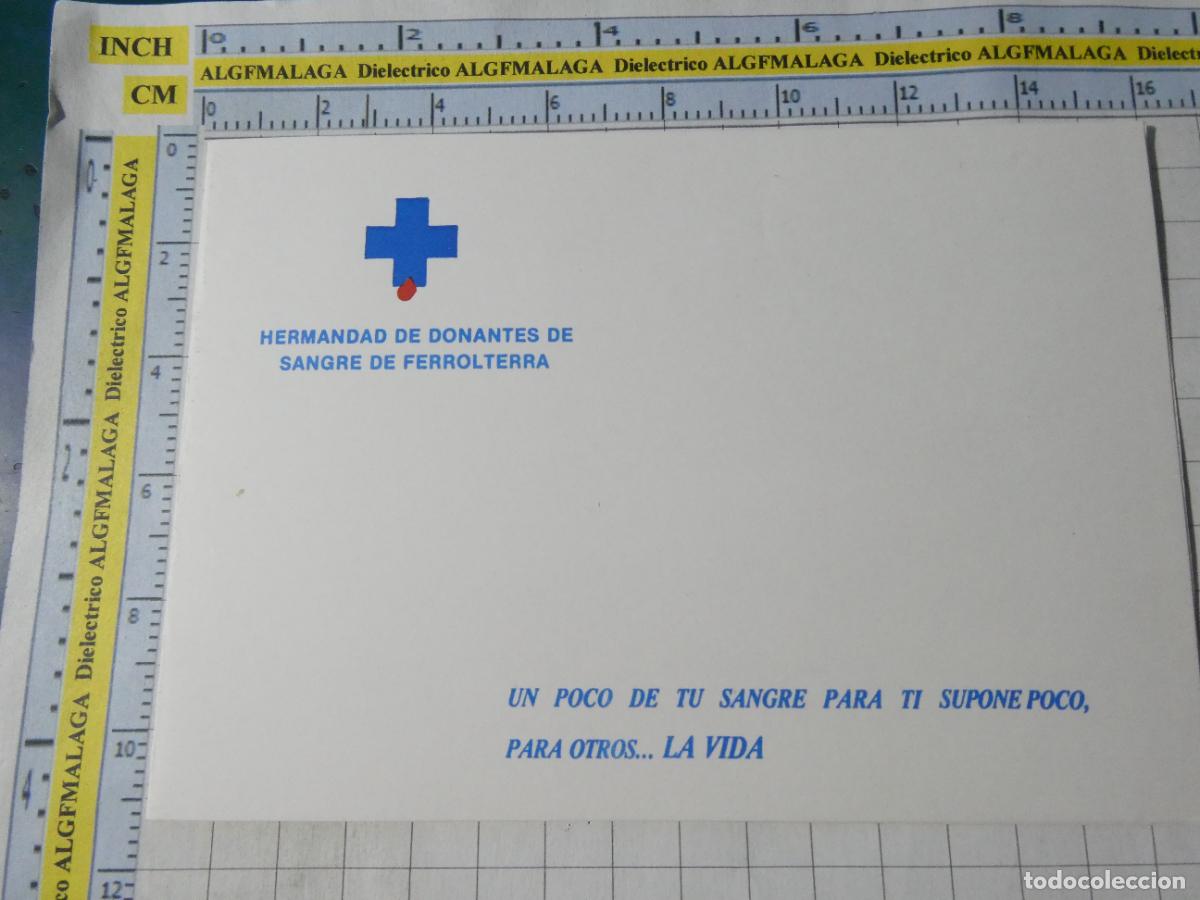 Postales: POSTAL DE LA CORU&Ntilde;A FERROL. SAN FELIPE HERMANDAD DONANTES SANGRE FERROLTERRA. 501