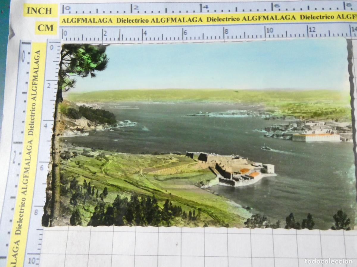 Postales: POSTAL DE LA CORU&Ntilde;A FERROL. A&Ntilde;OS 30 50. CASTILLOS DE SAN FELIPE Y LA PALMA 141 ARRIBAS. 504