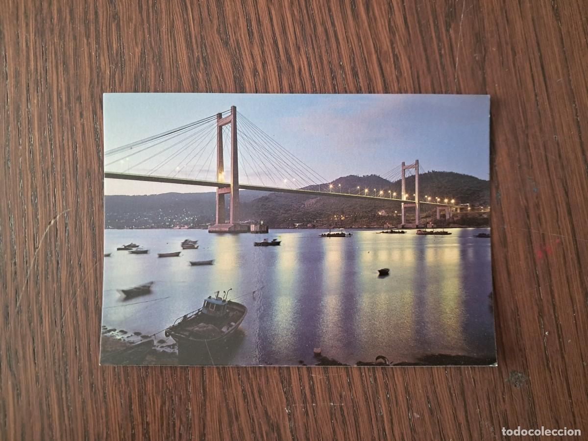 Postales: postal de Espa&ntilde;a, Puente de Rande, nocturno, Vigo n&ordm; 3303.