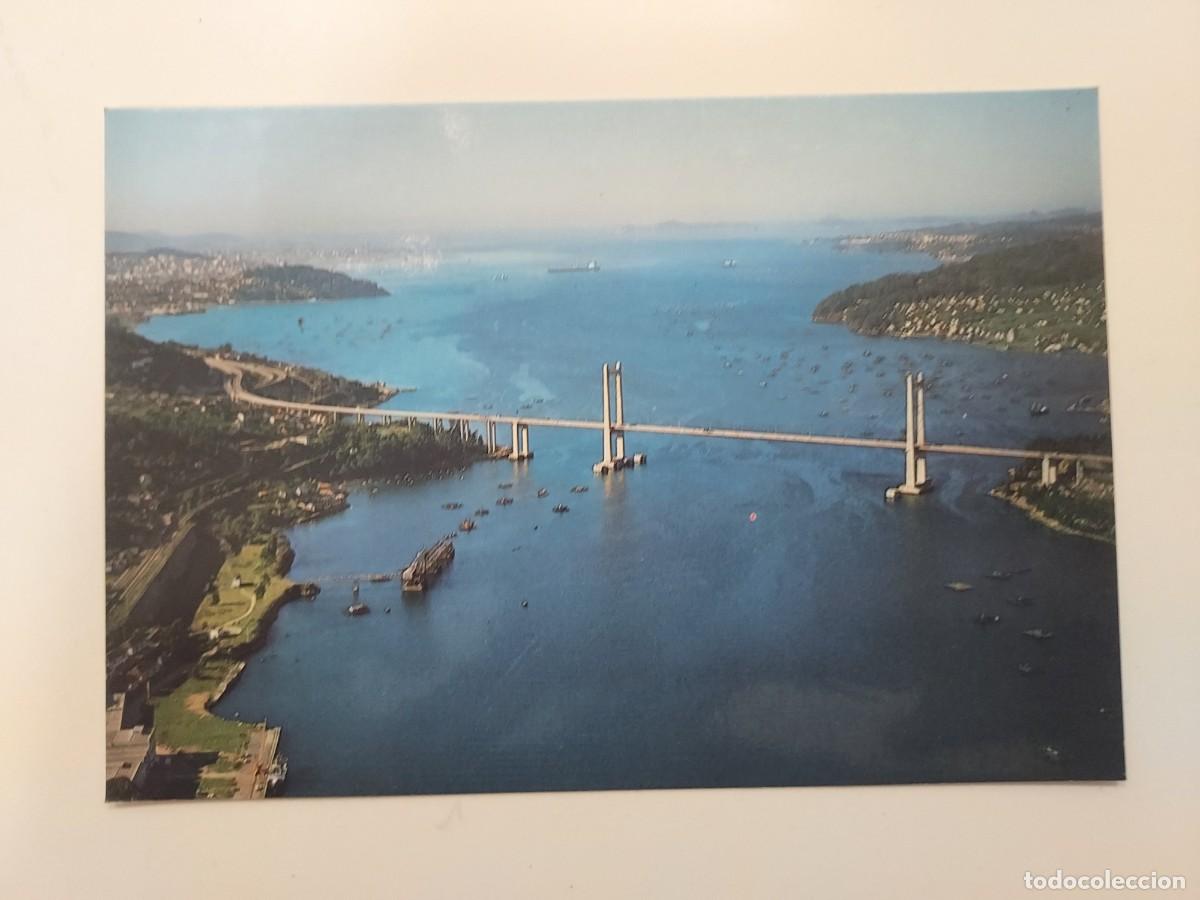 Postales: POSTAL VIGO VISTA AEREA. 1987. CIRCULADA. PONTEVEDRA. MATASELLOS EXPO 92
