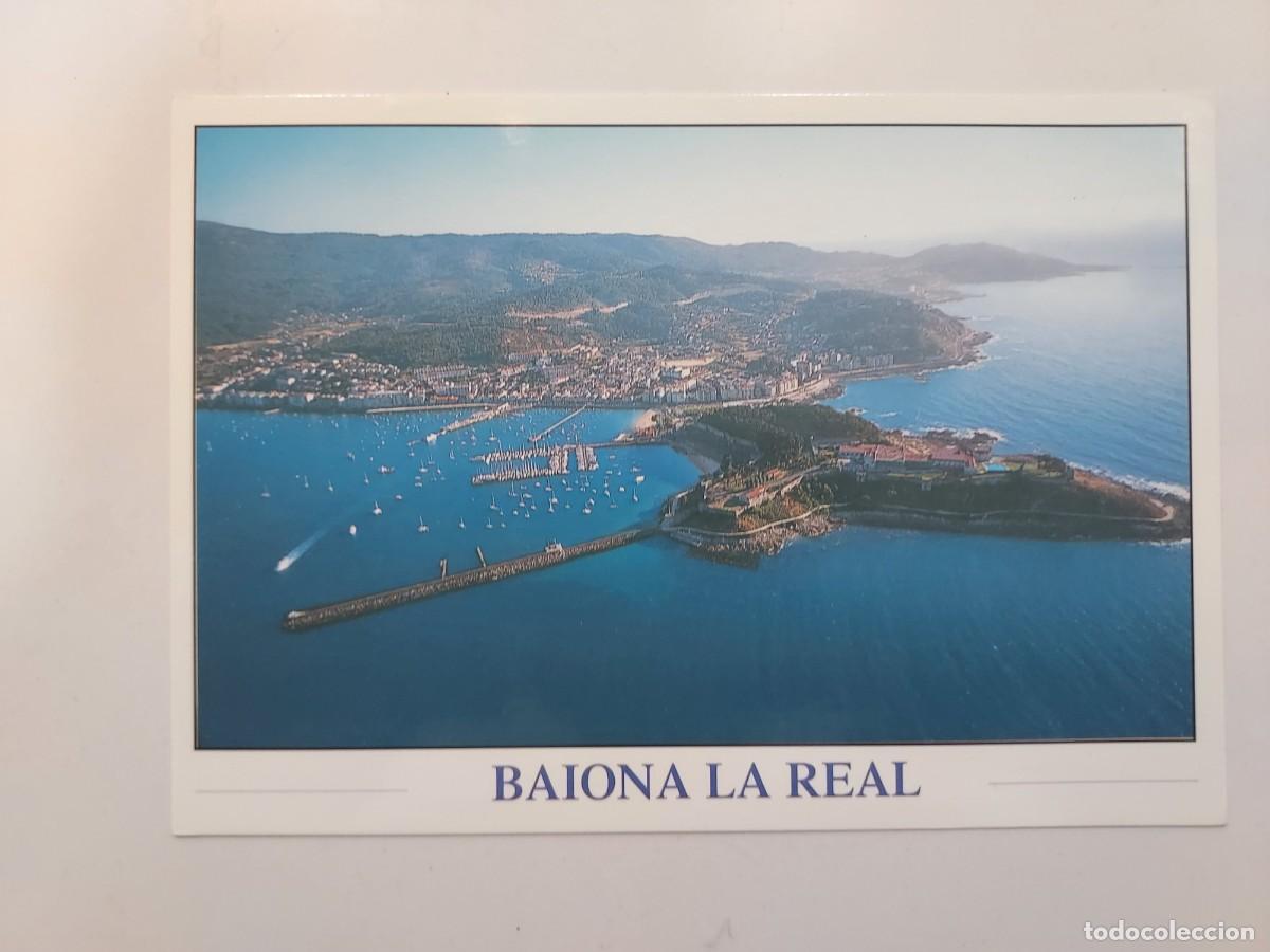 Postales: POSTAL BAYONA BAIONA LA REAL VISTA AEREA. S/C. PONTEVEDRA
